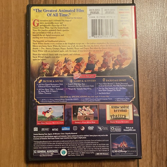 Snow White and the seven dwarfs on DVD / two disc - Picture 4 of 9